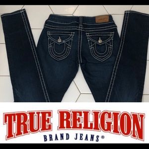 True religion skinny dark jean